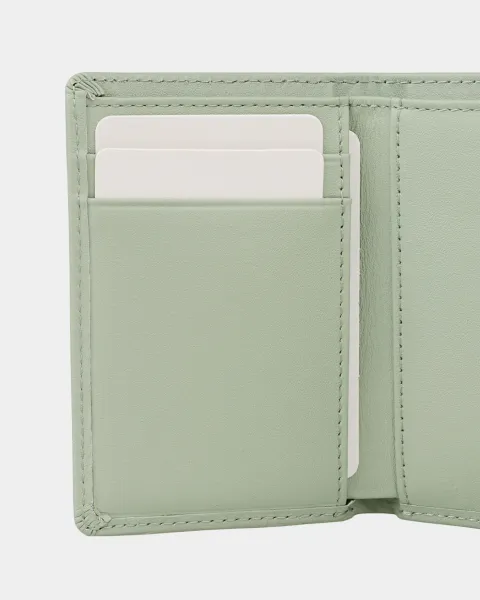 Гаманець "Trifold mini" шкіряний, ментол