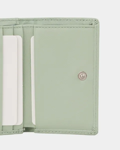 Гаманець "Trifold mini" шкіряний, ментол