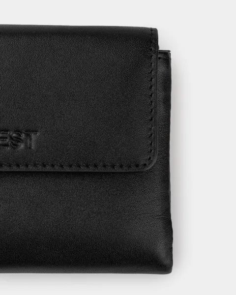 Гаманець "Trifold" шкіряний, чорний