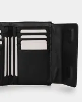 Гаманець "Trifold" шкіряний, чорний