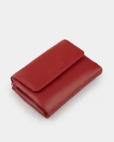 Гаманець "Trifold" шкіряний, червоний