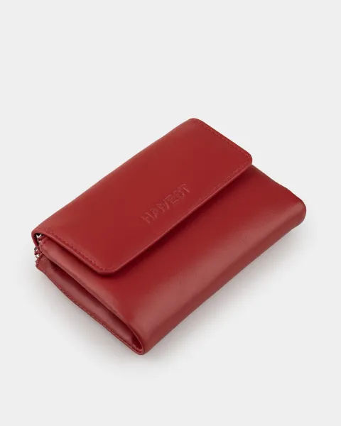 Гаманець "Trifold" шкіряний, червоний