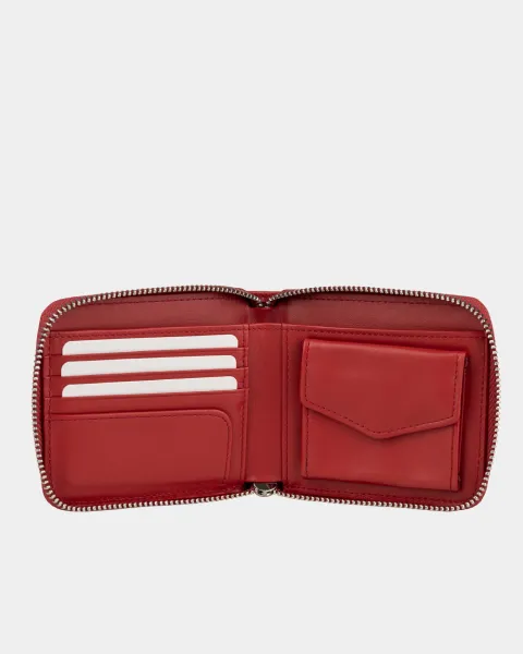 Гаманець "Zip Wallet" шкіряний, червоний