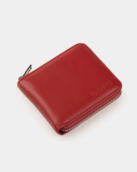 Гаманець "Zip Wallet" шкіряний, червоний