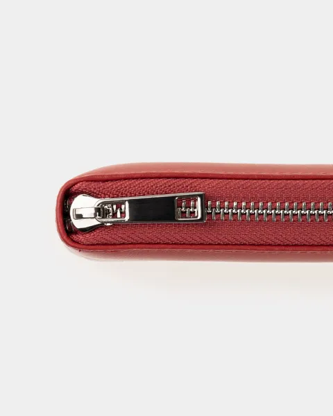 Гаманець "Zip Wallet" шкіряний, червоний