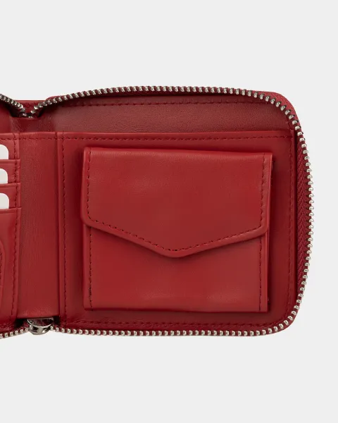 Гаманець "Zip Wallet" шкіряний, червоний
