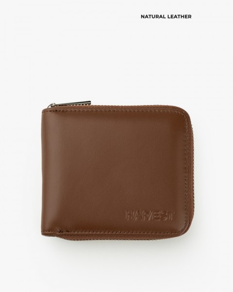 Гаманець "Zip Wallet" шкіряний, коричневий