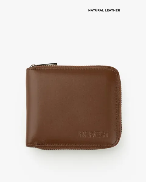 Гаманець "Zip Wallet" шкіряний, коричневий