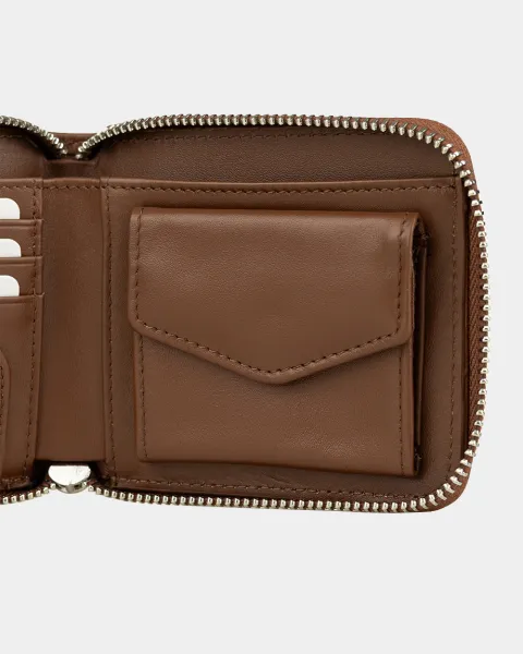 Гаманець "Zip Wallet" шкіряний, коричневий