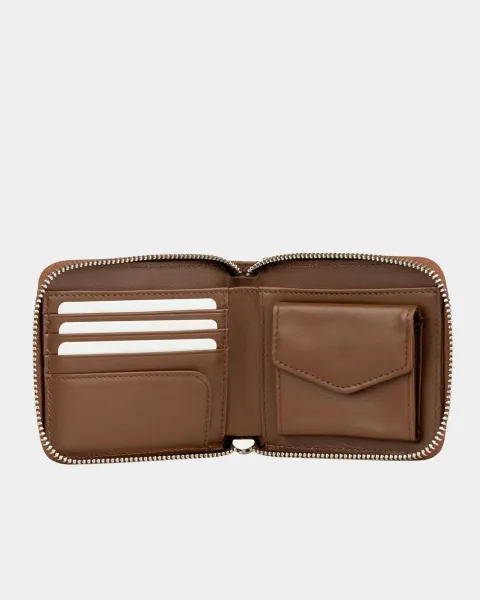 Гаманець "Zip Wallet" шкіряний, коричневий