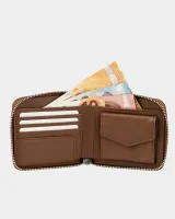 Гаманець "Zip Wallet" шкіряний, коричневий