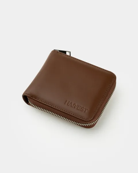 Гаманець "Zip Wallet" шкіряний, коричневий