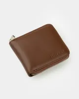 Гаманець "Zip Wallet" шкіряний, коричневий