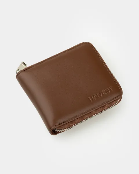 Гаманець "Zip Wallet" шкіряний, коричневий