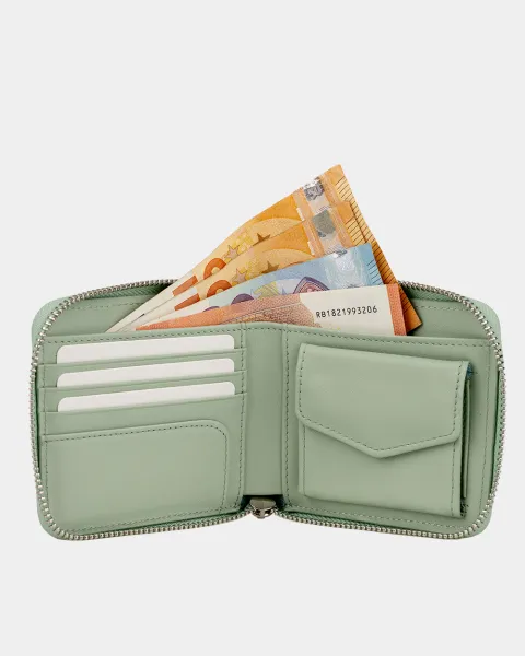 Гаманець "Zip Wallet" шкіряний, ментол