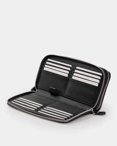 Гаманець "Clutch" шкіряний, чорний