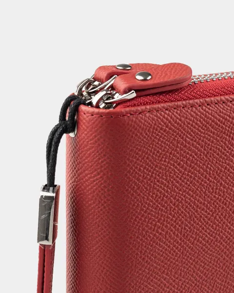 Гаманець "Clutch" шкіряний, червоний