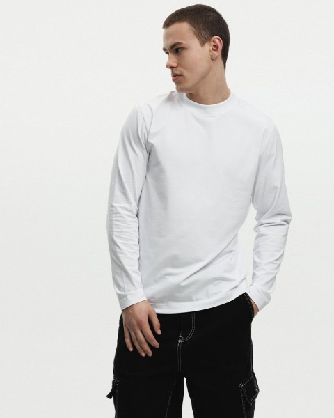 Лонгслів базовий, білий