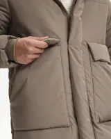 Пуховик "Long" бежевий