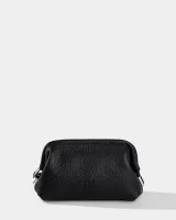 Косметичка "Kaya mini" шкіряна, чорна