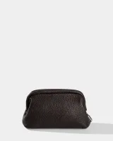 Косметичка "Kaya mini" шкіряна, коричнева