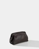 Косметичка "Kaya mini" шкіряна, коричнева