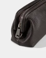 Косметичка "Kaya mini" шкіряна, коричнева