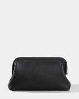 Косметичка "Kaya" шкіряна, чорна