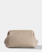 Косметичка "Kaya" шкіряна, бежева