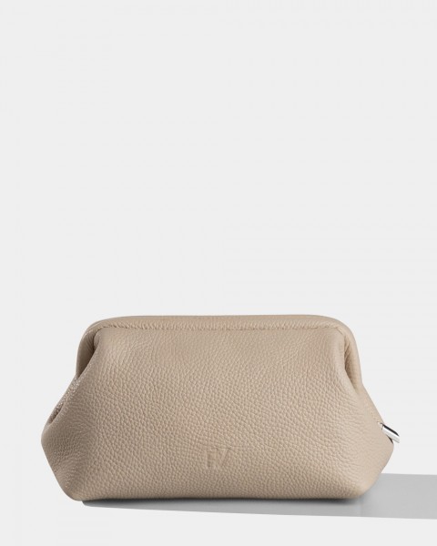 Косметичка "Kaya" шкіряна, бежева
