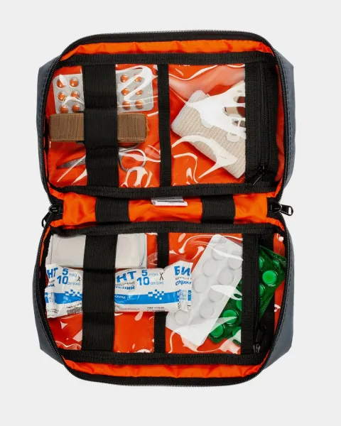 Аптечка "Travel Kit", поліестер, сіра