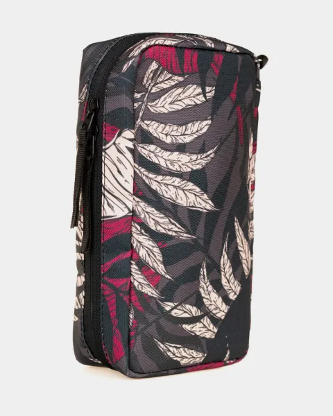 Аптечка "Travel pouch" принт тропік бордо