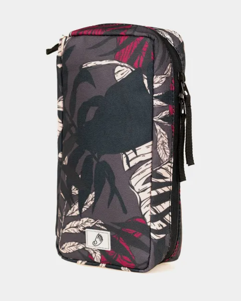 Аптечка "Travel pouch" принт тропік бордо