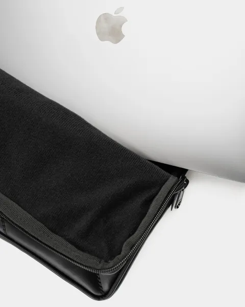 Чохол для MacBook "CITY" ЕКОШКІРА, ЧОРНИЙ