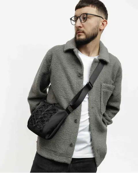 Сумка "Billie mini" нейлон, чорна