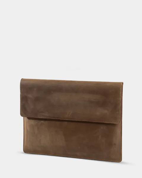 "LAPTOP CASE 01" вінтаж, коричневий