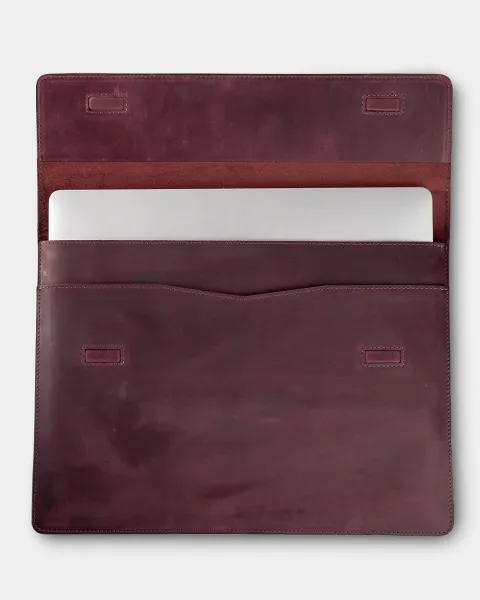 "LAPTOP CASE 01" вінтаж, бордо