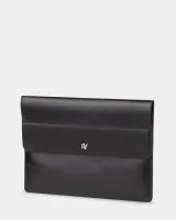 "LAPTOP CASE 01" шкіряний, чорний