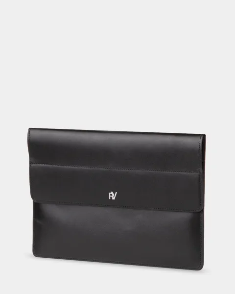 "LAPTOP CASE 01" шкіряний, чорний