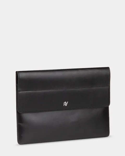 "LAPTOP CASE 01" шкіряний, чорний