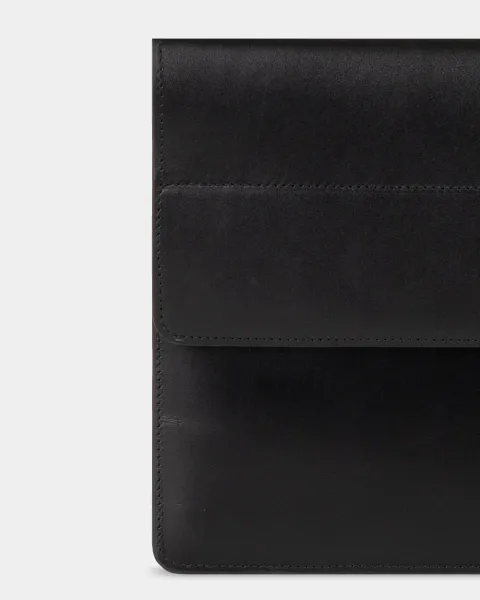 "LAPTOP CASE 01" шкіряний, чорний