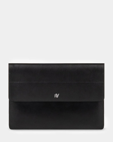 "LAPTOP CASE 01" шкіряний, чорний