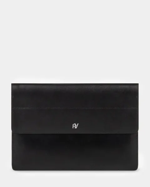 "LAPTOP CASE 01" шкіряний, чорний