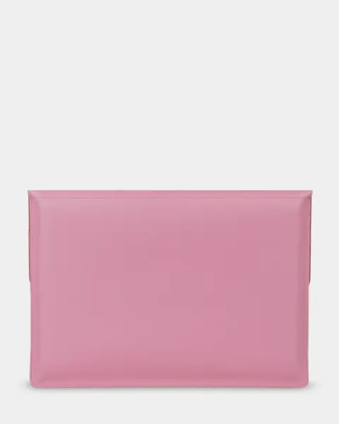 "LAPTOP CASE 01" шкіряний, рожевий