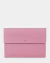 "LAPTOP CASE 01" шкіряний, рожевий