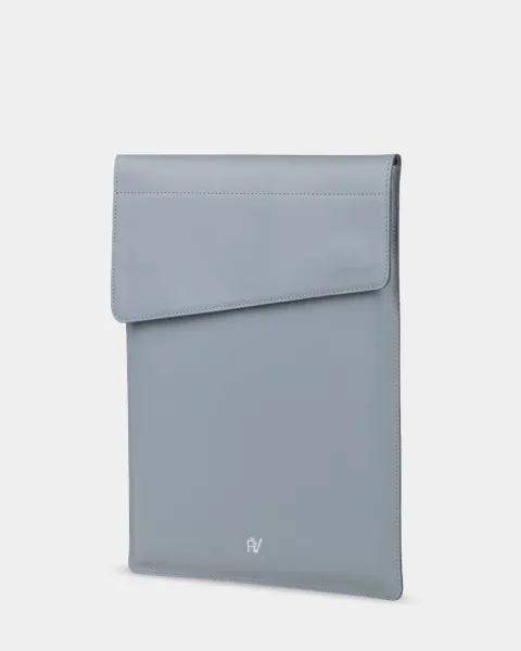 "LAPTOP CASE 02" шкіряний, блакитний