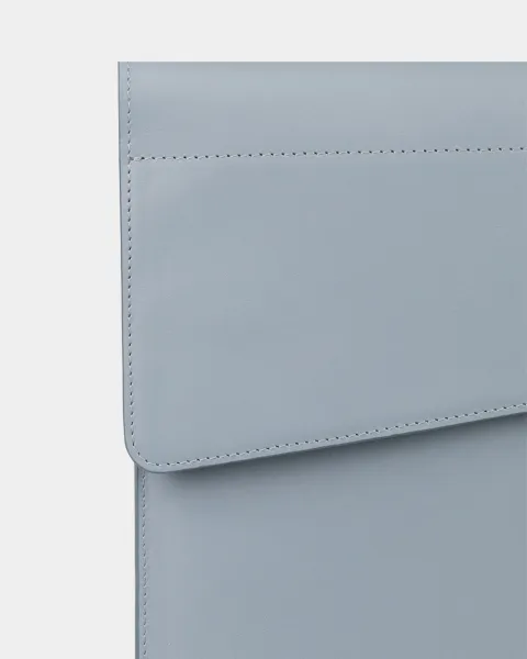 "LAPTOP CASE 02" шкіряний, блакитний
