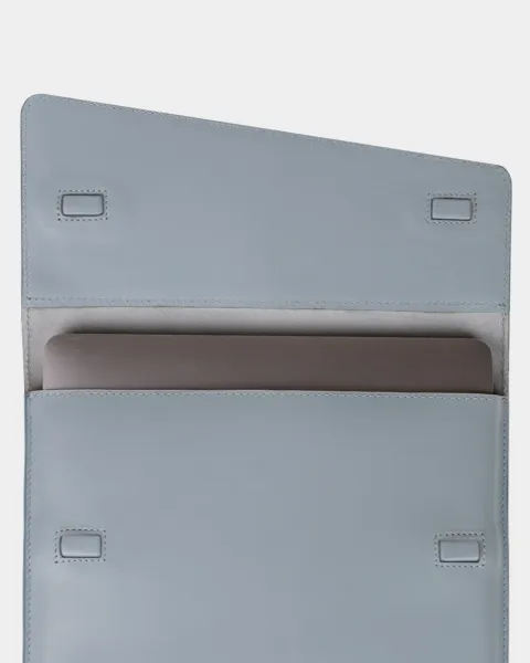 "LAPTOP CASE 02" шкіряний, блакитний