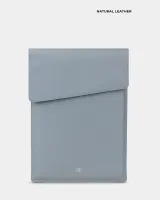 "LAPTOP CASE 02" шкіряний, блакитний
