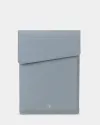 "LAPTOP CASE 02" шкіряний, блакитний